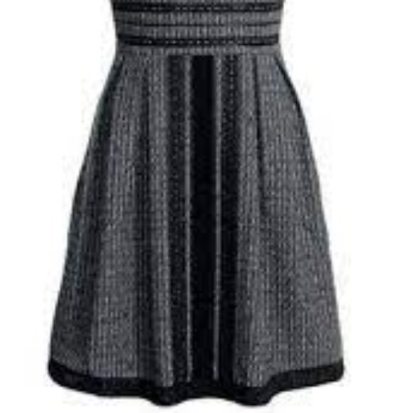 Monsoon Black and White Tweed Dress - Picture 5 of 5